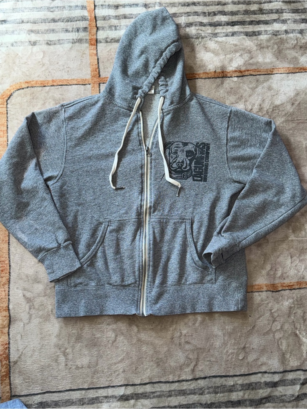 Lagunitas Brewing Co. “In Dog Years I’ve Only Had One” Zip Front Hoodie sz S